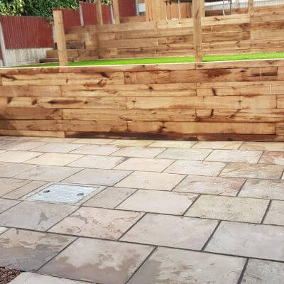 Patio and terracing