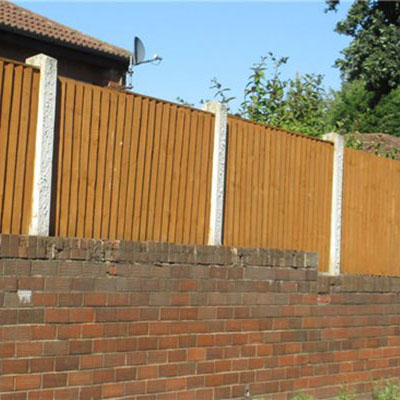 New wooden fence