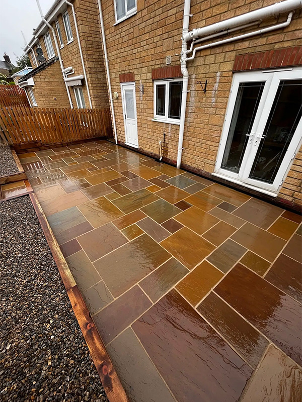 Indian stone patio